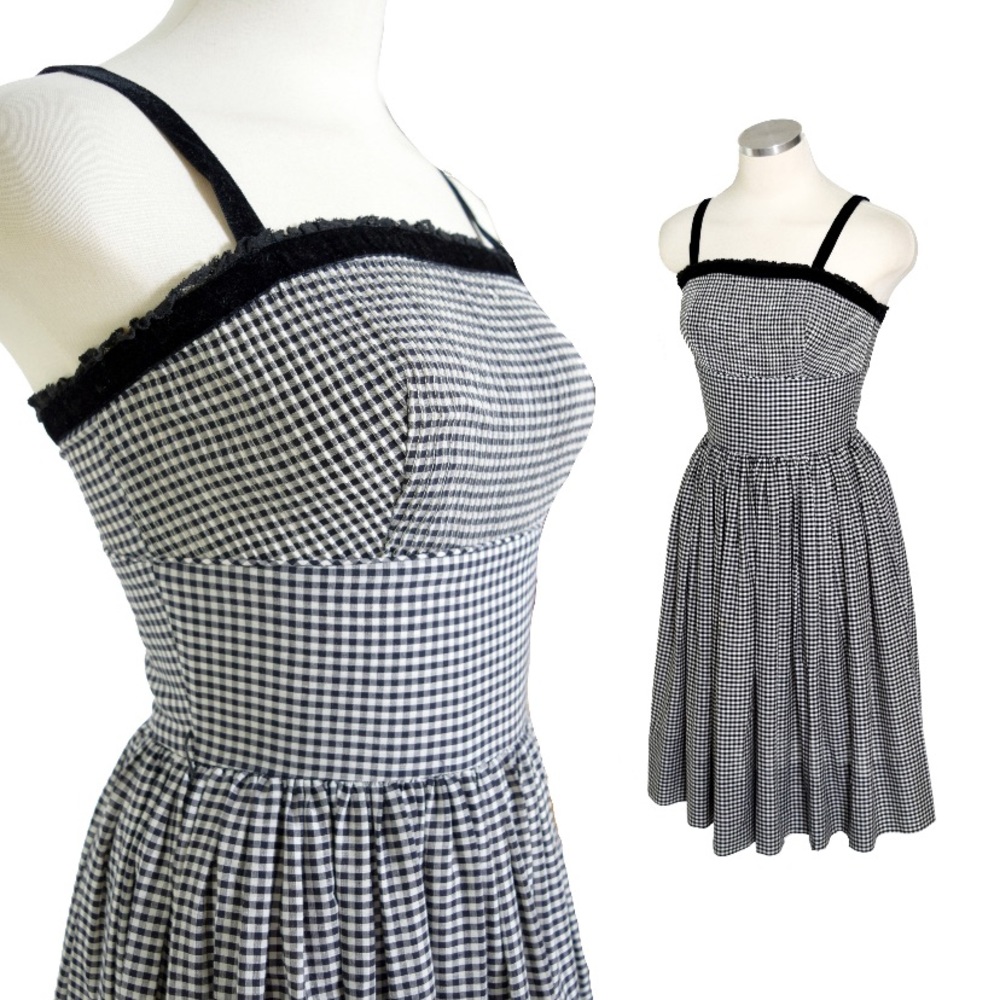 Vintage 1950s Gingham Sundress